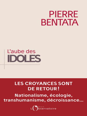 cover image of L'aube des idoles